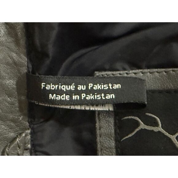 Bod & Christensen 100% Leather Blazer Jacket Grey Taupe M Soft Supple Designer - Picture 13 of 13